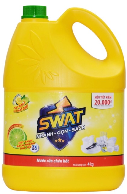 Nước Rửa Chén Swat 4kg