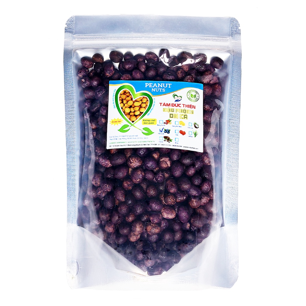 [Mã BMBAU50 giảm 7% đơn 99K] Combo 2 Túi: Đậu Phộng Da Cá Việt Quất 500GR và Bánh Vỏ Sò &amp; Đậu Hà Lan 205GR Tâm Đức Thiện
