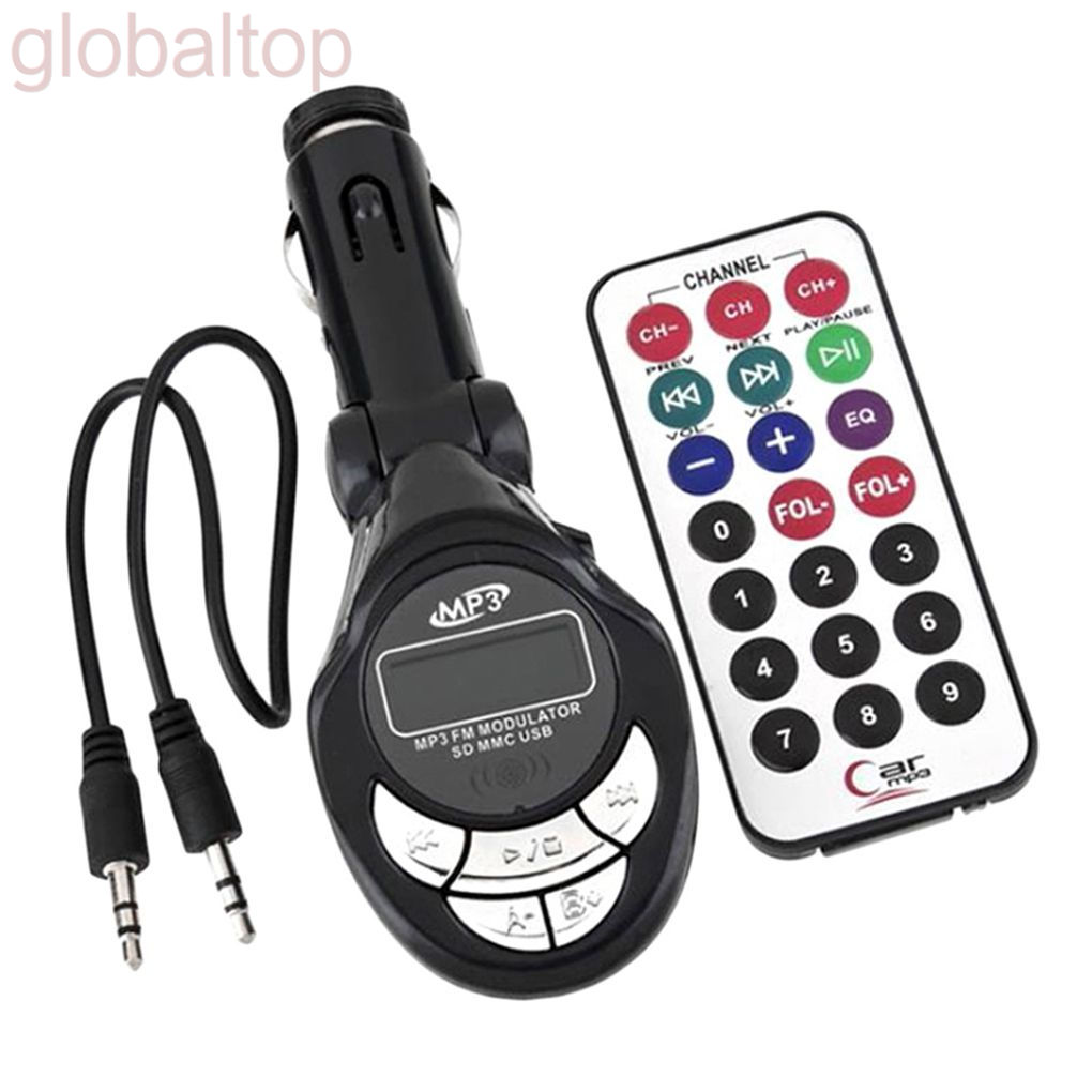 4in1 Car MP3 Player Wireless FM Transmitter Modulator USB CD MMC Remote Control