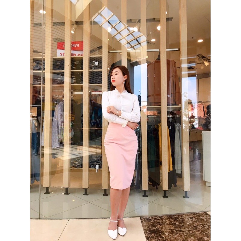 Chân Váy Bút Chì Công Sở Nữ Chất Liệu Cotton 100% Co Dãn | BigBuy360 - bigbuy360.vn