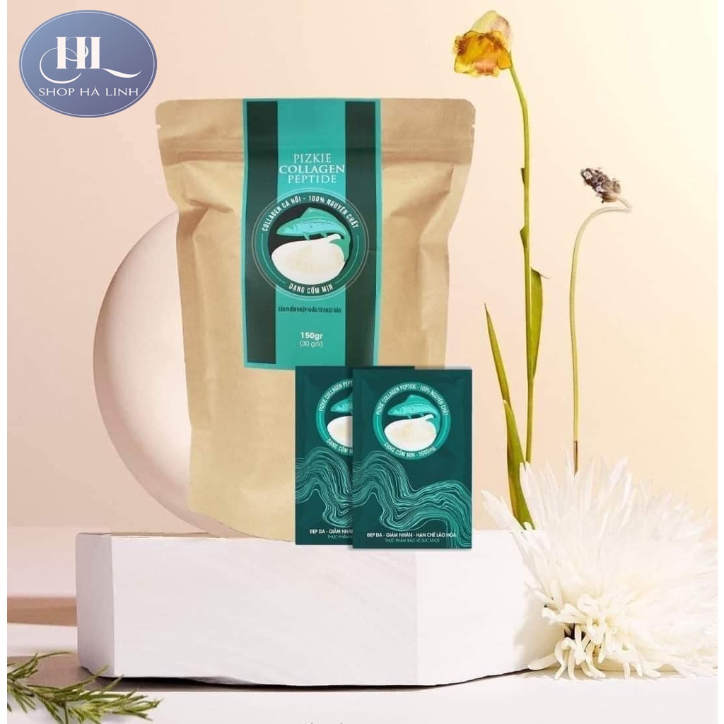 ✅[Date 2024] Collagen Cá Hồi - Pizkie Collagen Peptide - 100% chiết xuất từ cá hồi nhập khẩu từ Nhật Bản