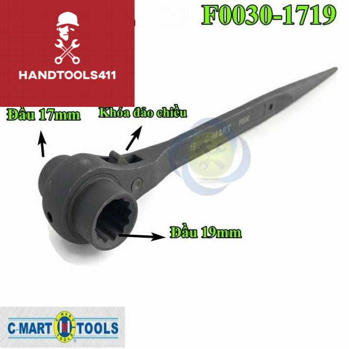 Cần siết đuôi chuột C-Mart F0030-1719 17 và 19mm