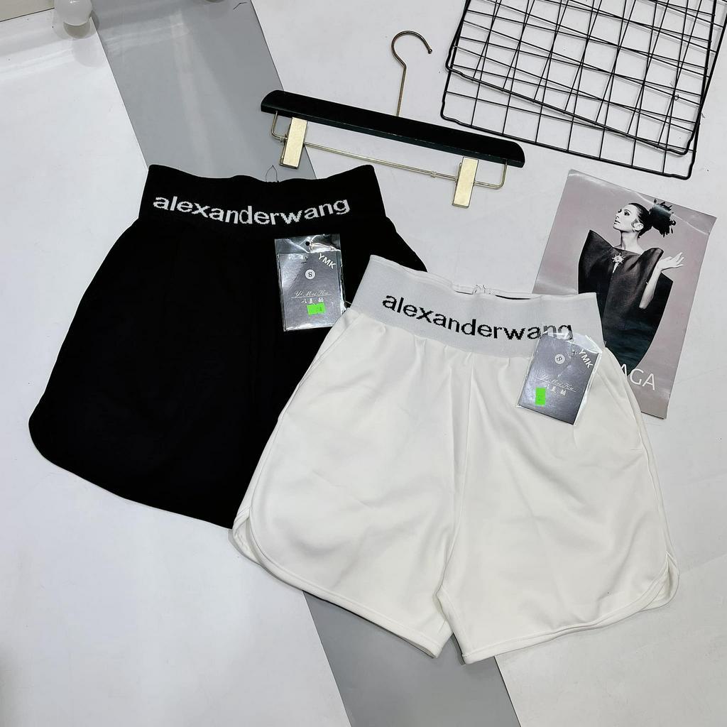 Quần sooc cạp chun chữ 2 màu hót