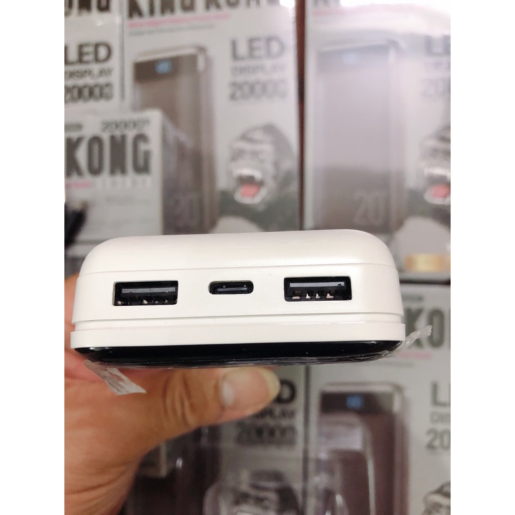 Sạc dự phòng 20000mah Chính Hãng WK 163 Kingkong - Bảo hành 6 tháng - Việt Linh Store