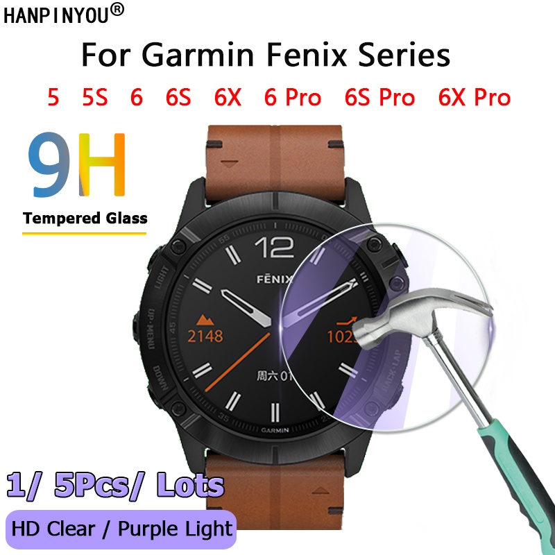 Kính cường lực bảo vệ mặt đồng hồ thông minh 2.5D thích hợp cho Garmin Fenix 5 5S 5X 6 6S 6X Pro