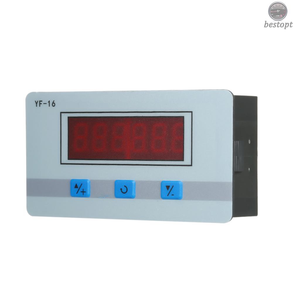 B&O Mini LCD Digital Counter Module DC/AC5V~24V Electronic Totalizer with NPN and PNP Signal Interface 1~999999 Times Counting Range