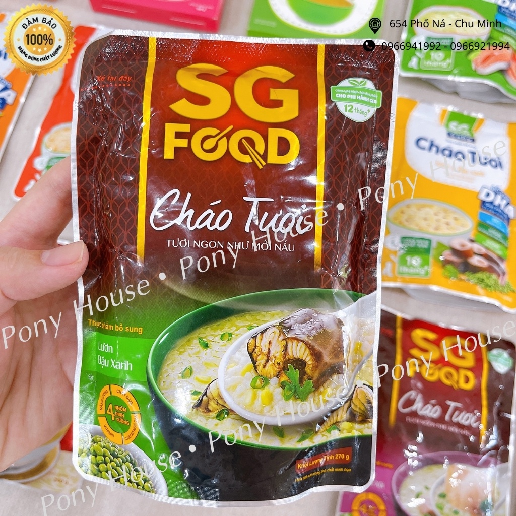 Cháo Tươi Sài Gòn Food - háo Tươi cho bé Trên 1 Tuổi An Toàn Đầy Đủ Dinh Dưỡng 270g date 2022