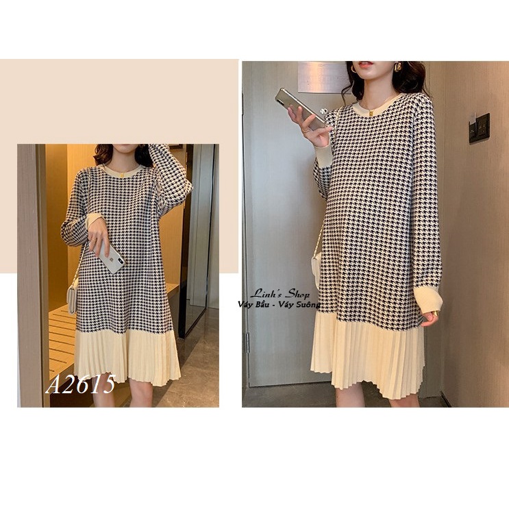 CÓ SẴN Váy Bầu Đầm Bầu LEN A2615