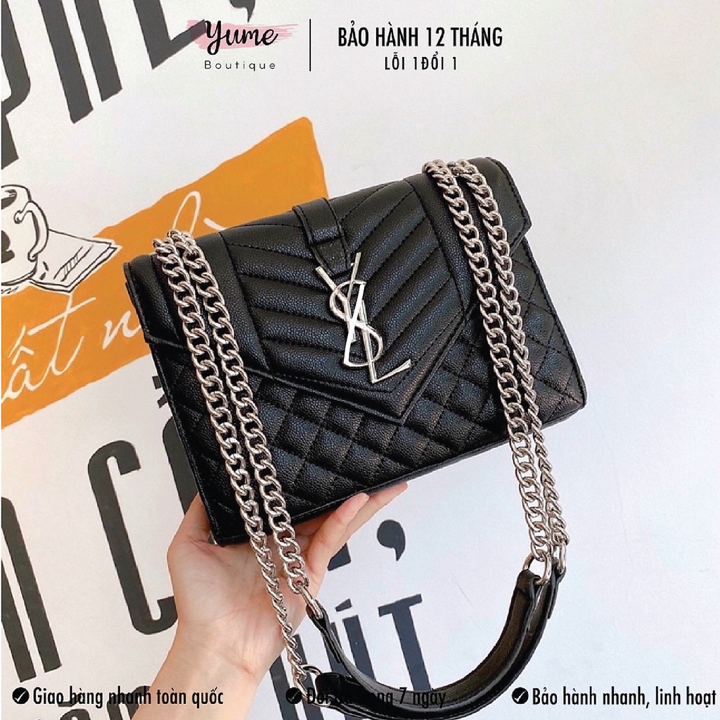 Túi Đeo Chéo Nữ Đẹp, Túi Xách Nữ Siêu Xinh Phong Cách Hàn Dây Xích YL99