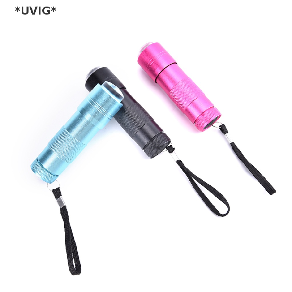 [[UVIG]] Handheld Portable Silicone Press Nail UV Light For Manicure UV Lamp With 12 Led [Hot Sell]