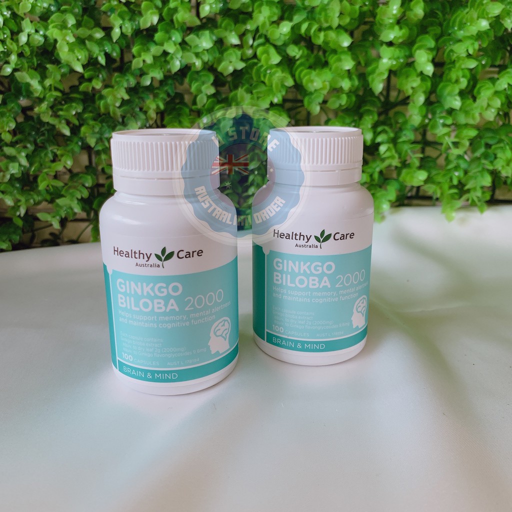 Bổ não  Healthy Care Ginkgo Biloba 2000mg - 100 viên