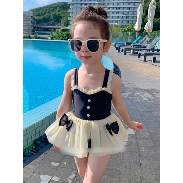 sét bikini khoét lưng ren cho bé đi biển từ 10-20kg💋