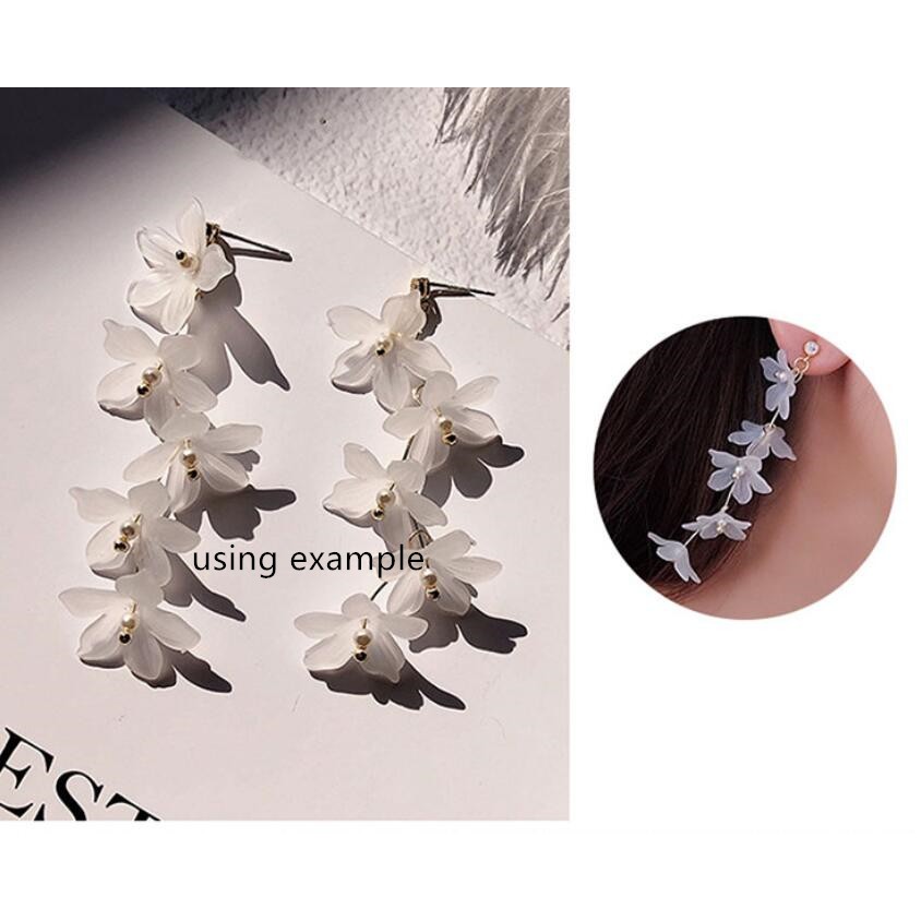 Set 50 Hạt Xỏ Lỗ 29mm Hình Hoa Làm Trang Sức Thời Trang