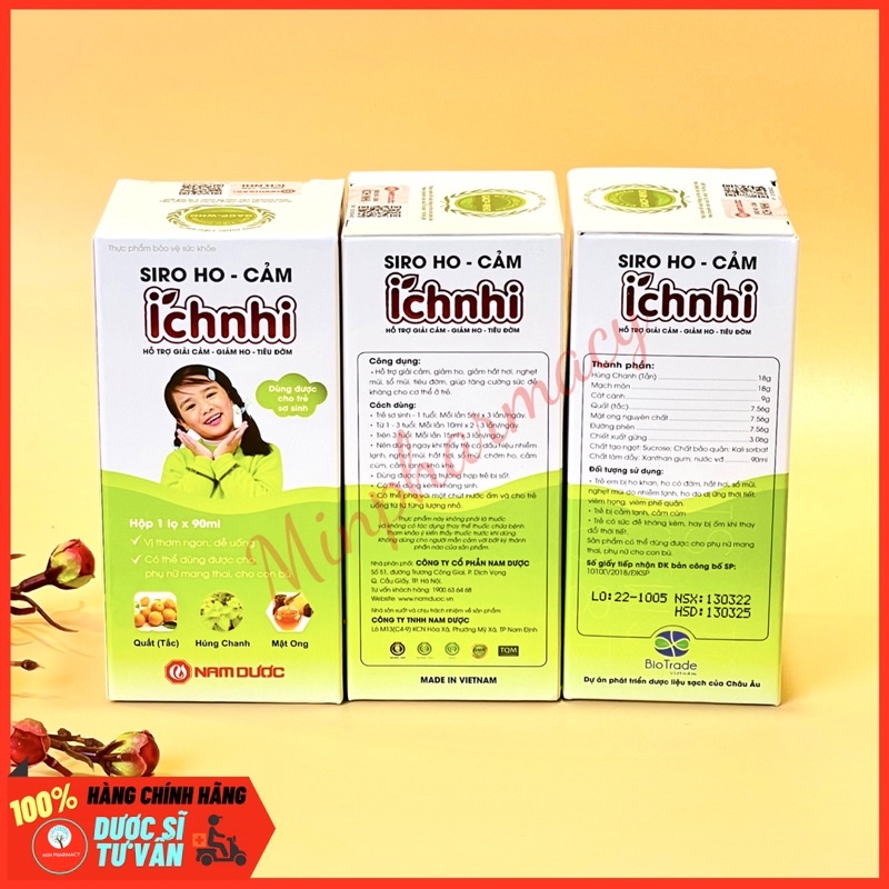 Siro Ho - Cảm ÍCH NHI Nam Dược Chai 90ml - Minpharmacy