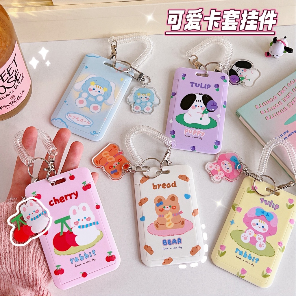 Túi Đựng Thẻ Hình Bentoy Milkjoy Dễ Thương Kèm Móc Khóa Tiện Dụng Cho Học Sinh Ốp