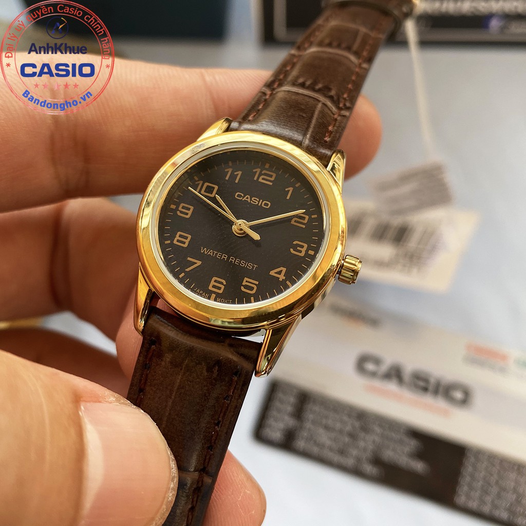 Đồng hồ nữ Casio LTP-V001GL-1B ⌚𝐂𝐀𝐒𝐈𝐎  Đồng hồ Casio LTP-V001GL-1BUDF chính hãng Anh Khuê