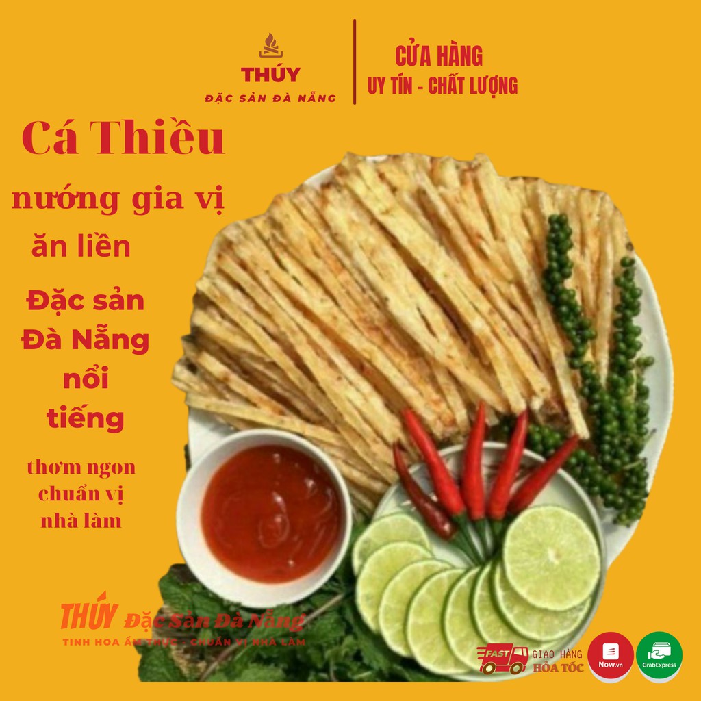Đặc Sản Đà Nẵng: Cá Thiều Que nướng gia vị ăn liền  - làm quà biếu - ăn vặt