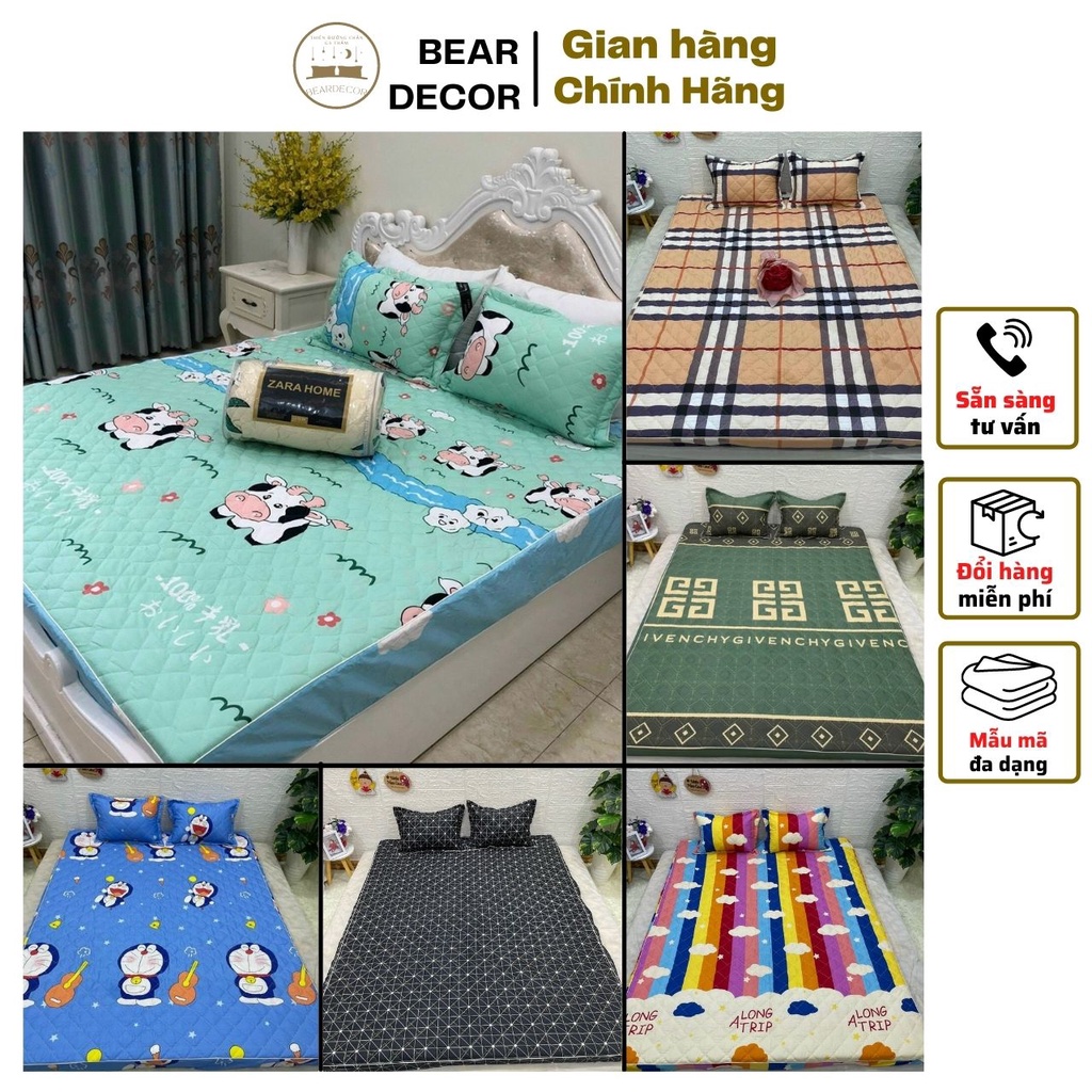( XẢ KHO )Ga trải giường Trần Bông Cotton Poly, Ga Trải Giường Nhiều Kích Thước