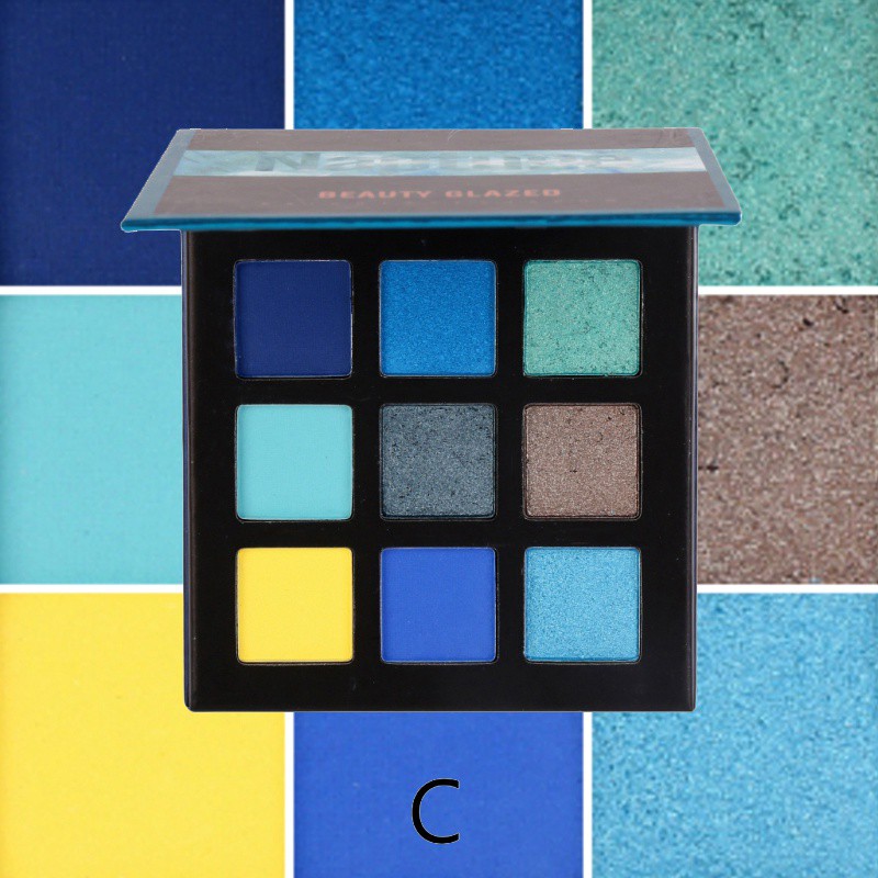 [Hàng mới về] Bảng phấn mắt 9 ô với những màu sắc thời trang nhãn hiệu BEAUTY GLAZED