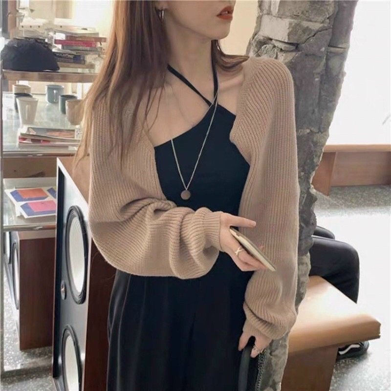 Áo Khoát Cardigan Dáng Lửng -D55-