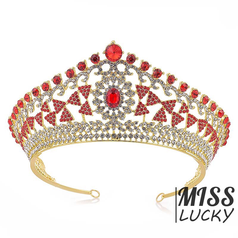 Cài tóc hình vương miện đính đá cho cô dâu