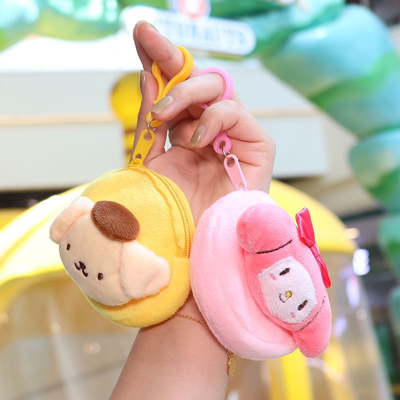 Sanrio Túi Tròn Mini Đựng Tiền Xu / Tai Nghe Tiện Dụng