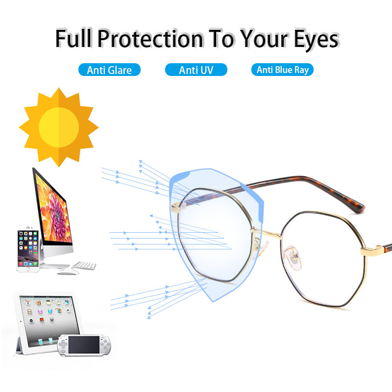 Kính cận VIENDO cho nam nữ kiểu cổ điển thích hợp độ cận -1.00 ~ -4.00 độ