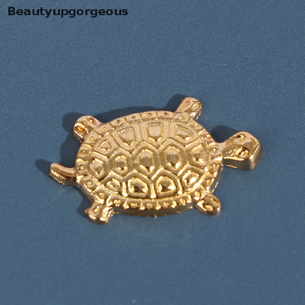 Đẹp Mắt|Set 10 Chú Rùa May Mắn Màu Vàng May Mắn Phong Thủy Nhật Bản