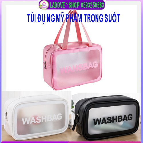 Túi Đựng Mỹ Phẩm, Đồ Trang Điểm Du Lịch, Washbag Trong Suốt - Chống Nước