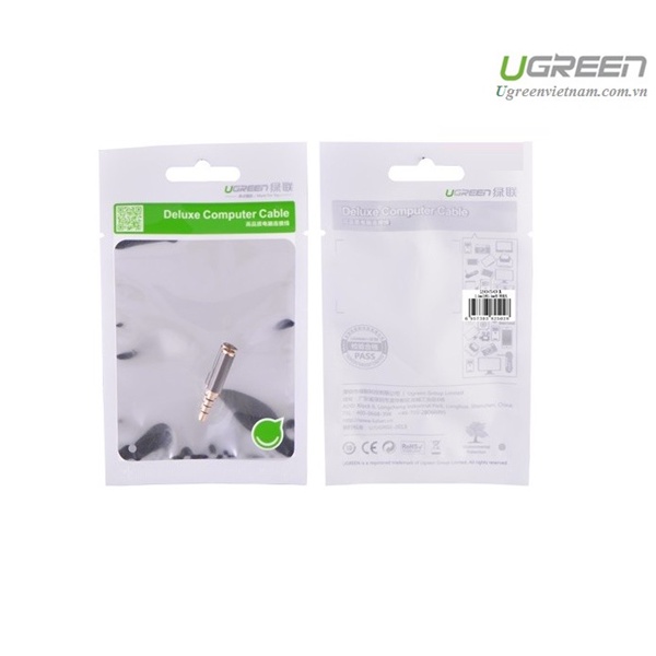 Đầu chuyển đổi Audio 2,5mm đực sang 3,5mm cái chính hãng Ugreen 20501 cao cấp