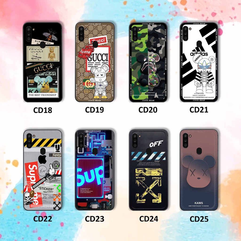 Ốp Samsung A11 / M11 in hình decor cute, kaws, bear ốp lưng cao cấp chất lượng Soncase
