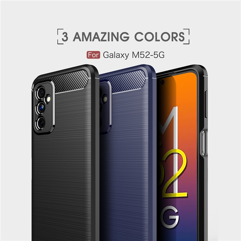 Ốp Điện Thoại Silicon Mềm Siêu Mỏng Chống Sốc Cho Samsung Galaxy M32 M52 M62 M12 M02 M02s M51 M31s M31 M30s M21 M11 F22 F52 F62 4G 5G