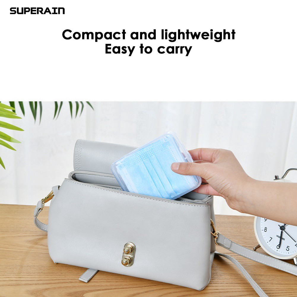 Hộp Nhựa Đựng Khẩu Trang Chống Bụi Super1 Ốp