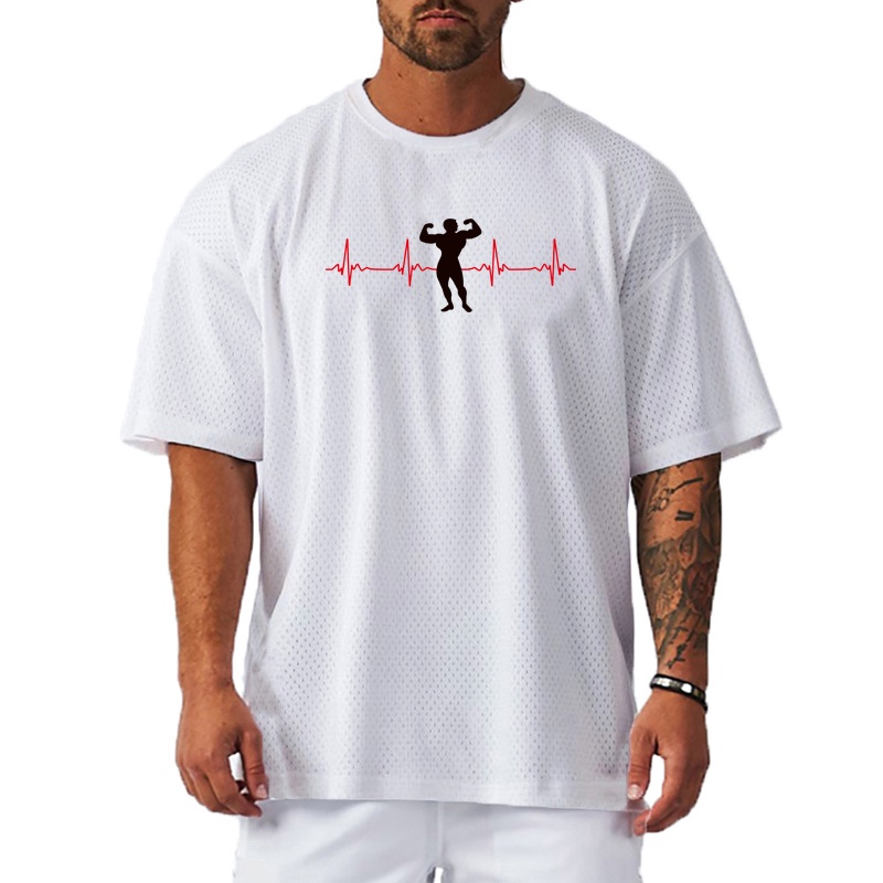 Áo Thun Thể Thao Tay Ngắn Phối Lưới Thoáng Khí Khô Nhanh Thời Trang Mùa Hè Mới 2022 Cho Nam