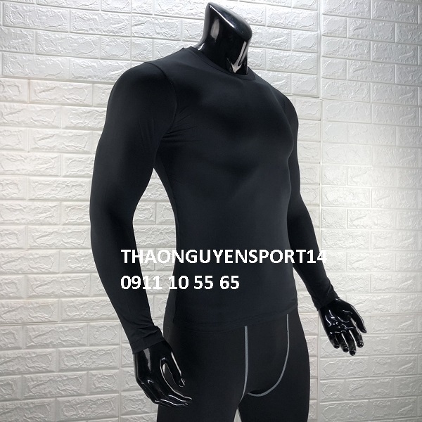 Áo thun nam dài tay, áo giữ nhiệt nam co dãn 4 chiều