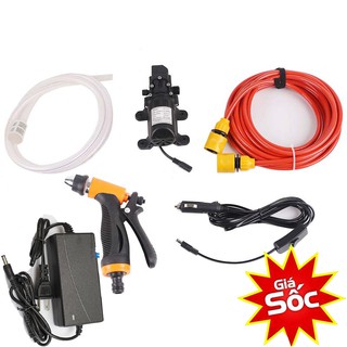 máy bơm nước rửa xe áp lực 12v 65w