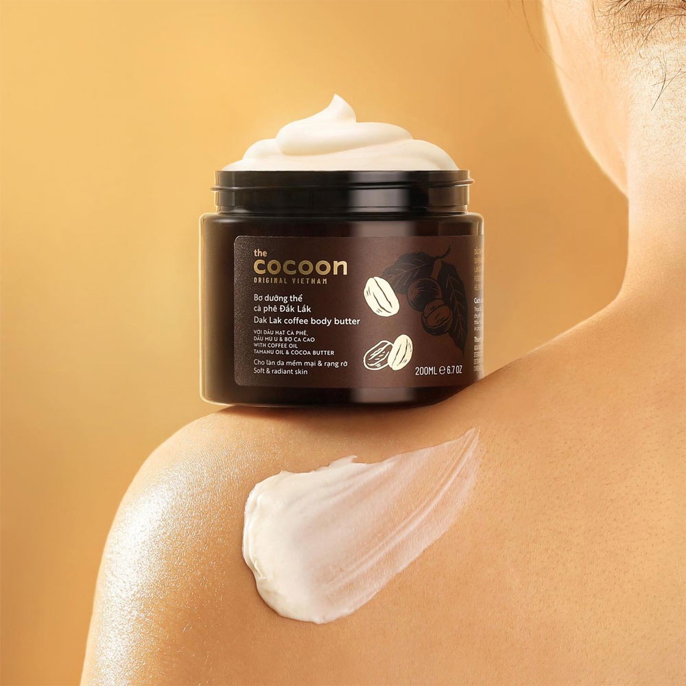 [Có sẵn] Bơ Dưỡng Thể Cà Phê Đắk Lắk Cocoon Dak Lak Coffee Body Butter 200ml