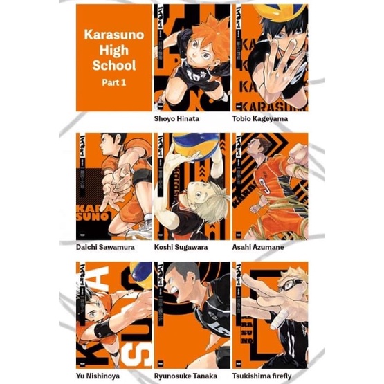 Hình A6 pc và áp phích A4 Haikyuu