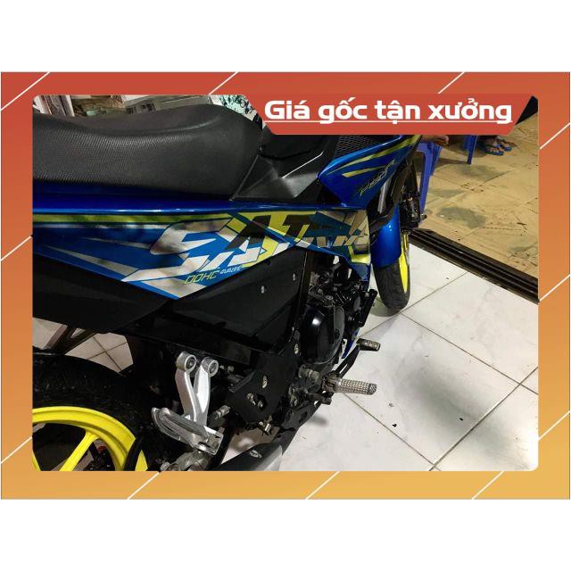 Tem rời Satria 150 chất liệu Crom