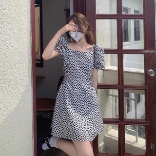 VÁY TIM TAY BỒNG HỞ EO