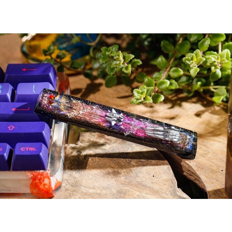 Nút Space bàn phím cơ Vũ Trụ 2.Keycap space resin Galaxy 2.Keycap Artisan