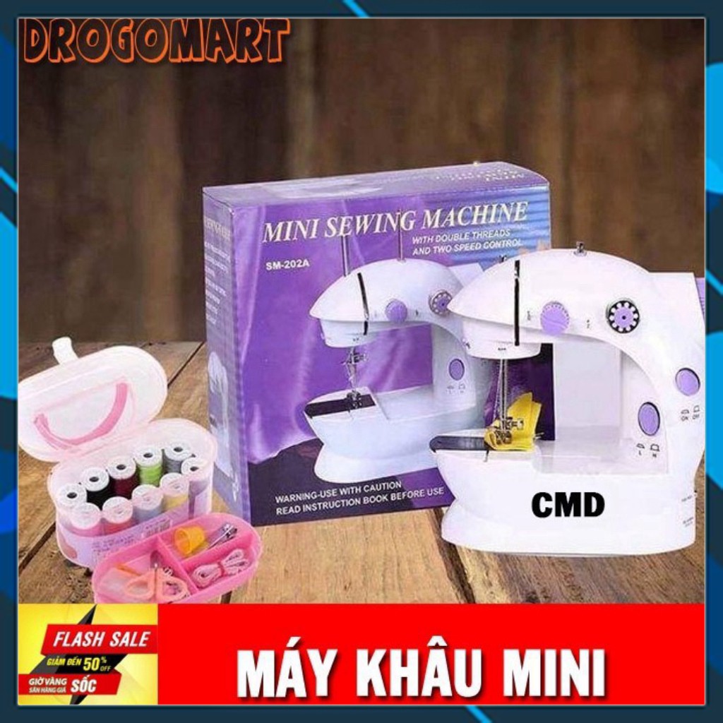 [SALE] [Bán giá gốc] Máy may mini gia đình có đèn ( tặng 1 quận chỉ may ) ]