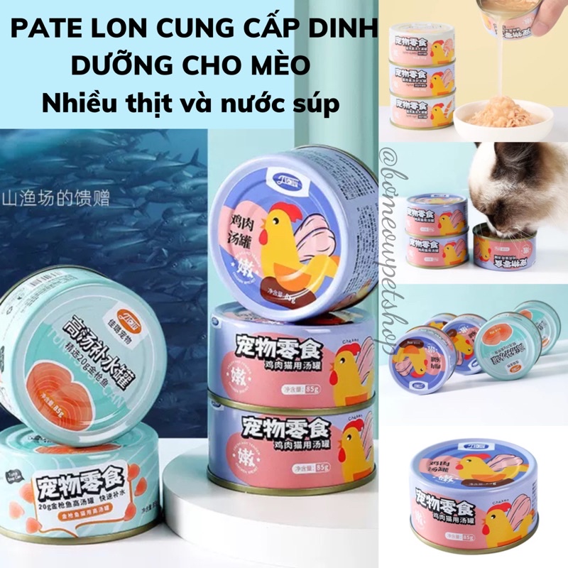 Pate Lon dinh dưỡng cho mèo lon 85gr , 170gr