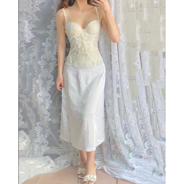 Set áo corset và chân váy
