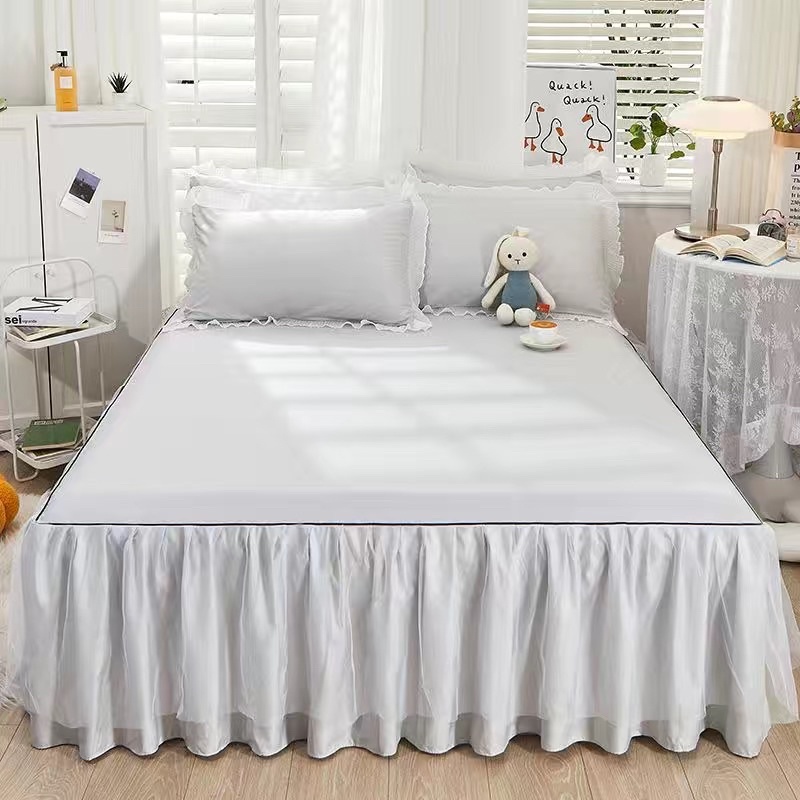 Ga phủ giường chân ren mềm mịn