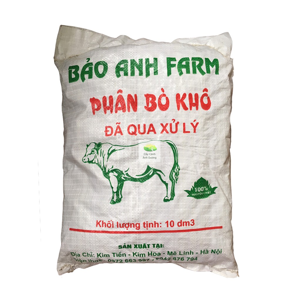 Phân bò đã xử lý Bảo Anh bao 10dm3