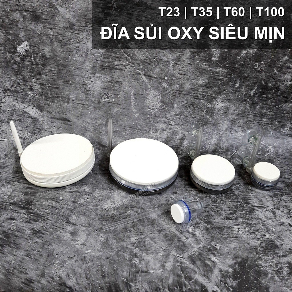 Đĩa Sủi Oxy Acrylic Siêu Mịn ☘ Air Diffuser T23 | T35 | T60 | T100