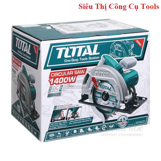 Máy cưa đĩa 1400W TOTAL TS1141856 185mm