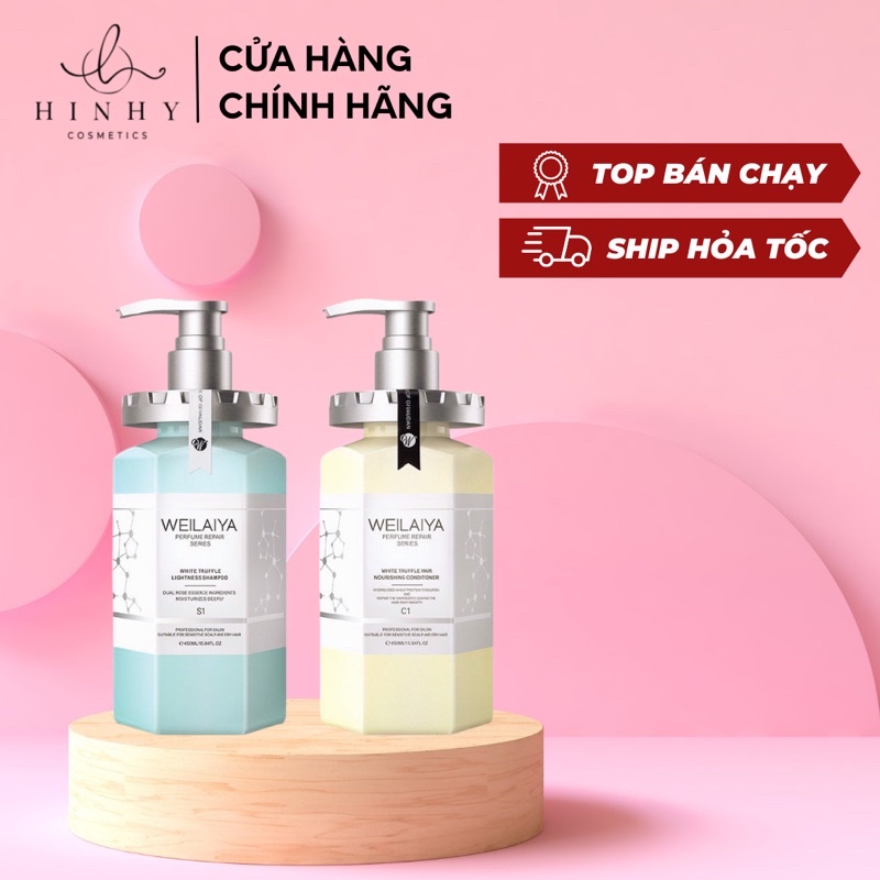 Gội Xả Phục Hồi Đa Tầng Nấm Truffle Weilaiya Phục Hồi Tóc Khô Xơ, Yếu, Tóc Hư Tổn Chính Hãng