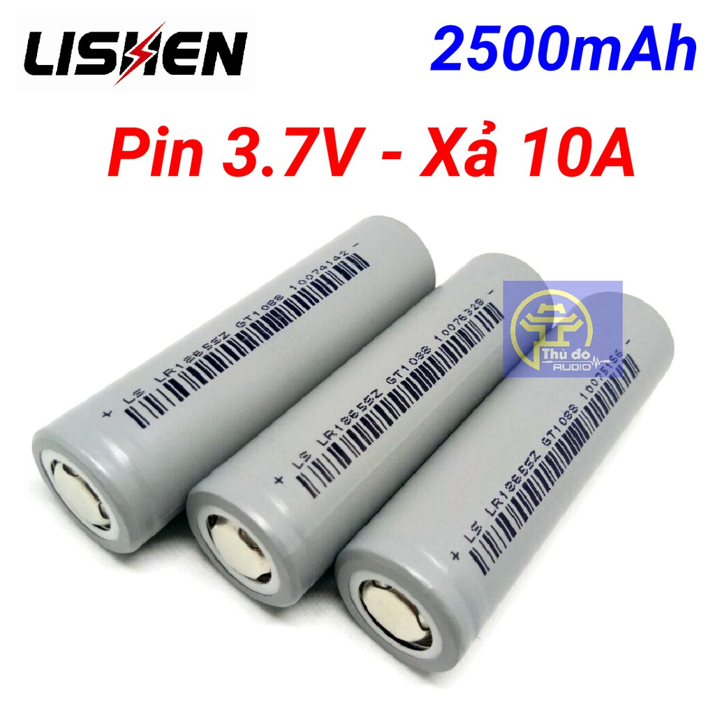 Cell Pin xám Ls Lishen 2500mAh, xả cao 10A, chuyên pin Power Tools (dùng cho Máy khoan, xe đạp điện,máy pos...)